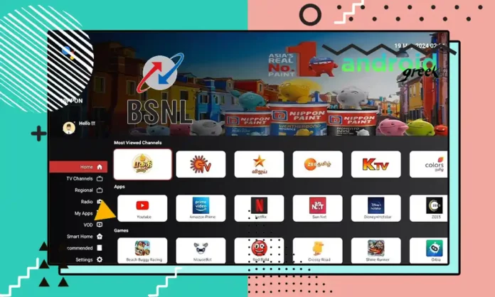 BSNL Launches Live TV Service in Madhya Pradesh BSNL Live TV App Now Available for Android TVs via Google Play Store (Free, unlimited, no data charge)