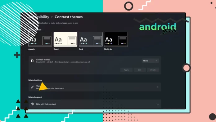 High-Contrast Themes High-Contrast Themes